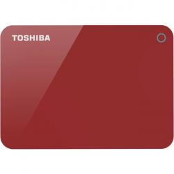 Toshiba Canvio Advance HDTC910XR3AA 1 TB Portable Hard Drive - External - Red